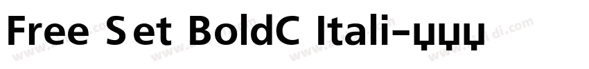 Free Set BoldC Itali字体转换